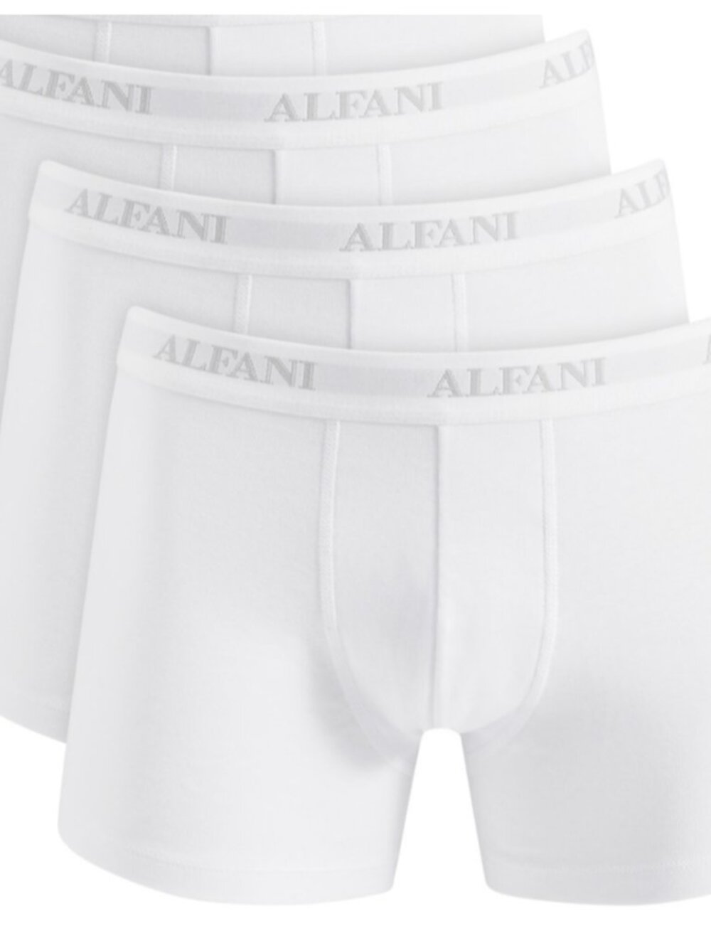Alfani Men 3 Pack Regular Fit Trunks Underwear XXL White Solid